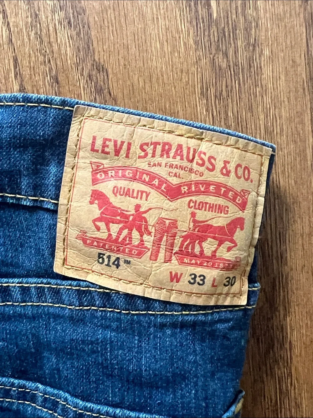 Levi's Men's Straight Jeans in Blue Denim